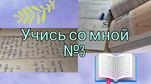 Учись со мной № 3 | Делаем уроки вместе | Study with me