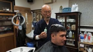 Japanese Barber Did Traditional Haircut   Yamaguchi Barber