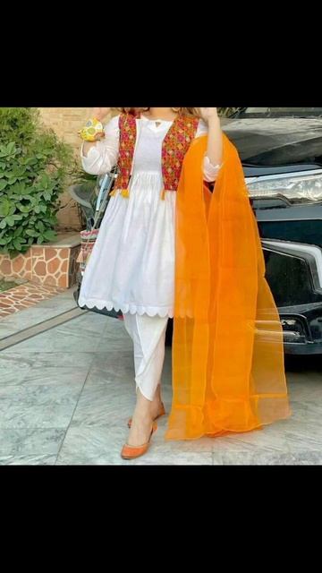 Tulip frock jacket dupatta 💕 смотреть онлайн