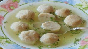 Суп с шариками из мацы