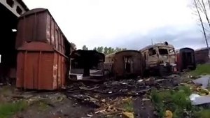 Заброшенные вагоны и локомотивы