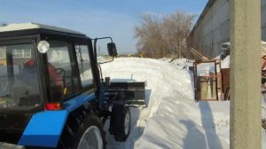 Отвал на мтз двусторонний гидроповоротный