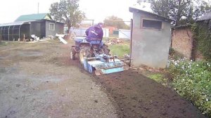 ФРЕЗЕРОВКА ОГОРОДА ЯПОНСКИМ МИНИТРАКТОРОМ.