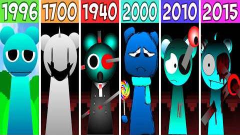 ВСЕ персонажи Incredibox из SPRUNKI 1996 | Сравнение всех новых версий спрунки
