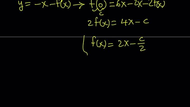 Let's Solve A Functional Equation