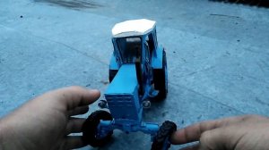 Самодельная модель трактора Т 40АМ.