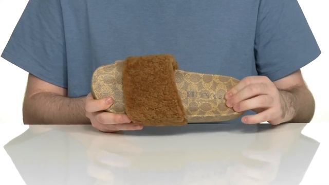 COACH Signature Shearling Pool Slide SKU: 9610212 смотреть онлайн