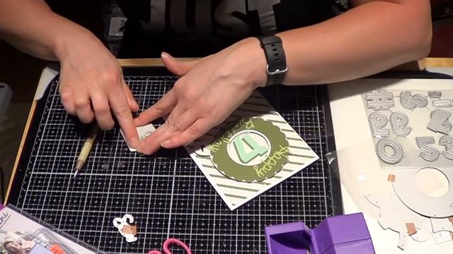 #66 Guys Birthday Card using Lawn Fawn Magic Iris Die and Crafter's Companion Dies (Part II)
