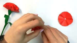 Как сделать ГВОЗДИКУ из бумаги! Поделка на 9 МАЯ! День Победы!