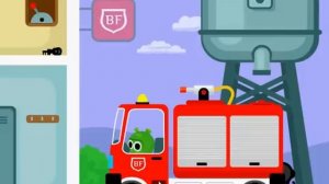 Be Fireman (Стань Пожарным) - Мультик - Зелёный человечек работает пожарником