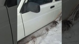 Нива по снегу с прицепом