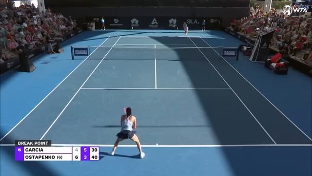 Caroline Garcia vs. Jelena Ostapenko | 2024 Adelaide Round of 16 | WTA Match Highlights смотреть онлайн