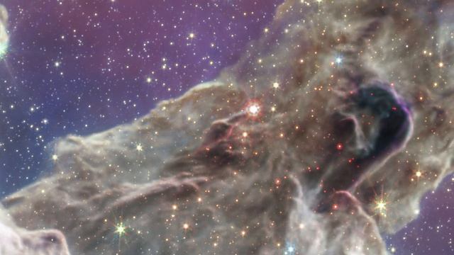 The Pillars of Creation | 4K Video | Relaxing and Calm Music | James Webb Space Telescope (JWST)
