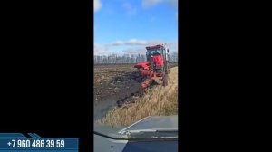 Плуг оборотный Aktaslar и Кировец 525 по борозде