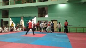 ADITYA CHOUHAN BLUE CHEST GUARD 🔵 V/S  OTHER 🔴 SAI TRIAL INDORE M.P  #trending #taekwondo #viral