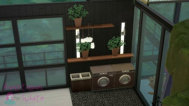 Дом над водой в скале в Симс 4 / the Sims 4 Cliff House #stopmotion #speedbuild #sims4build #симc4