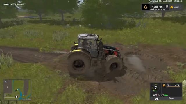 МОД трактор "MASSEY FERGUSON 7700S MR V1.1.0.0" ДЛЯ FARMING SIMULATOR 2017. смотреть онлайн