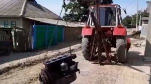 самодельный кран на трактор