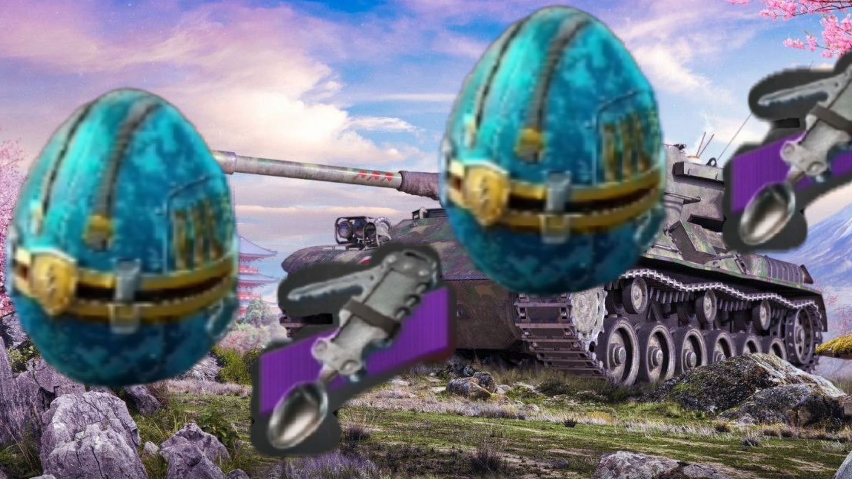 Открывает яички в танках