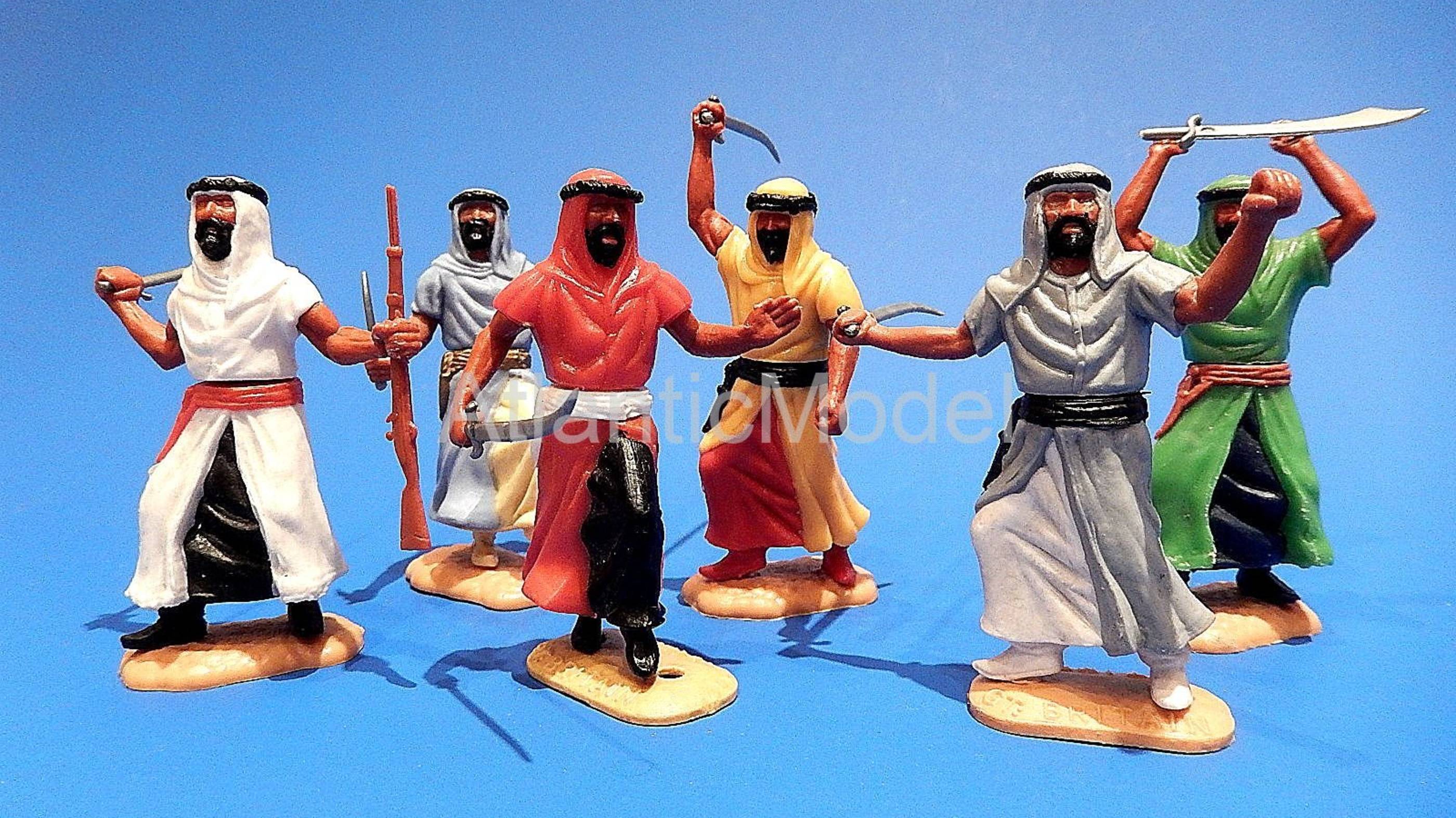 солдатики Timpo №41 Арабы пешие 6 фигур 6 поз оригинал с мечем смотреть онлайн