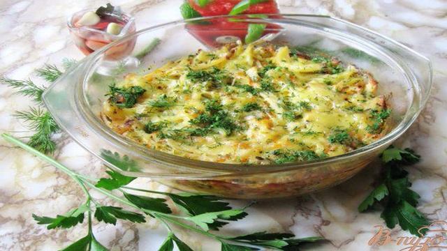 Картофель с тыквой в сливках