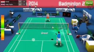Badminton 3D Indonesia vs inggris