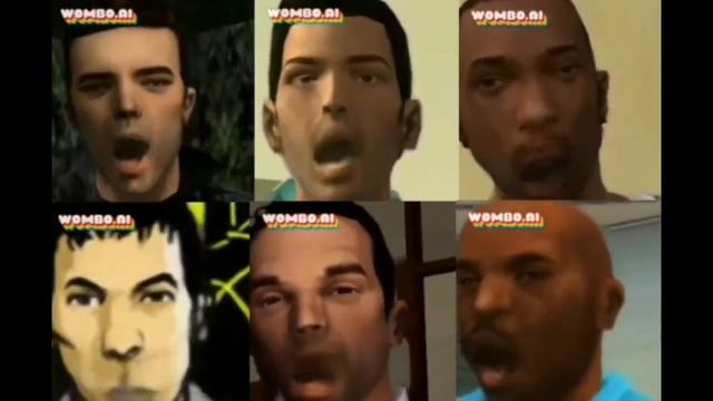 GTA 3D Universe protagonists singing ABCDEFU (Deepfake) смотреть онлайн