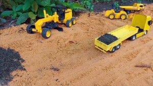 супер грузовик перевозка песка синий Трактор Tipper Truck Excavator Transporting Sand Tractor