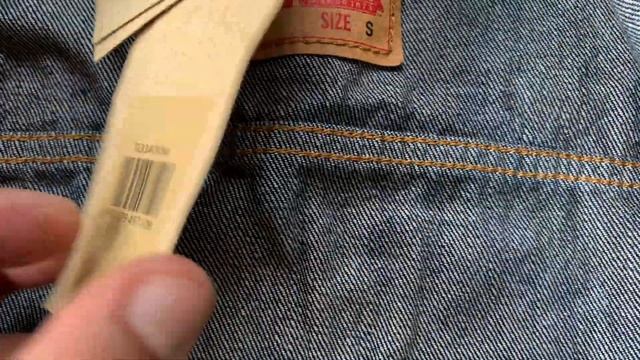 Unwrapping  Introduction: LEVIS TYPE 3 DENIM JACKET 100 COTTON