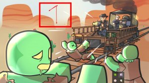 Рельсы вместе с зомбоками! Мертвые рельсы ROBLOX