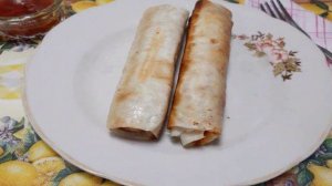 Сосиски с сыром в лаваше