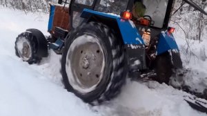 МТЗ 82.1 Застрял в лесу часть 1.