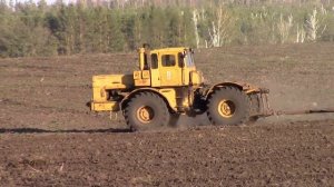 Трактор К 700 культивация поля