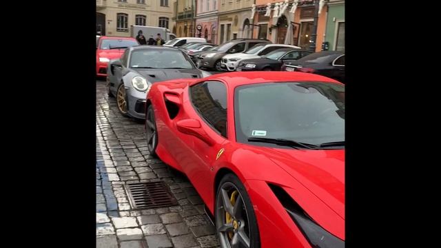 Ferrari f8 tributo + porsche gt3rs+audi Rs6 смотреть онлайн