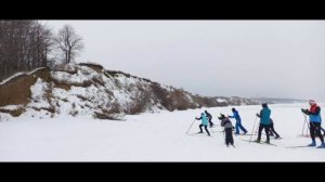 28.01.2023 Тренировка по биатлону, марш бросок по льду Волги