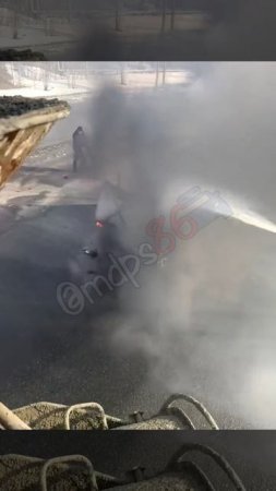 потушил машину из бетономешалки в Сургуте эпичное видео от первого лица