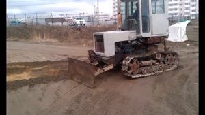 трактор т-70с 2 часть мини бульдозер