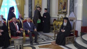 Делегация из России получила благословение на сошествие Благодатного огня