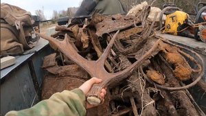 Бонус и целый каракат металлолома.Металлокоп в старых деревнях.