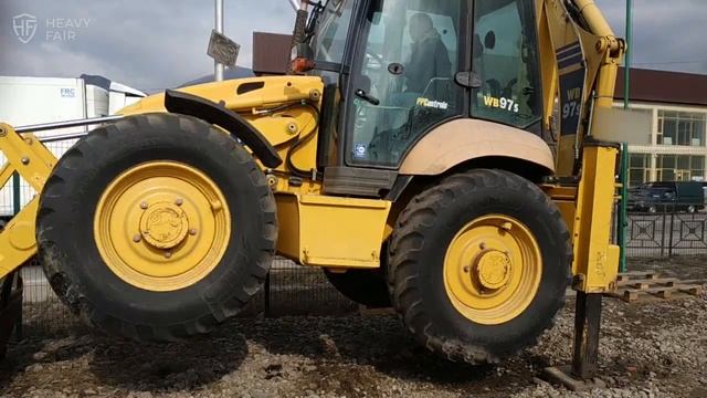 Экскаватор-погрузчик Komatsu WB97S – продается на HEAVY FAIR! Диагностика экскаватора-погрузчика