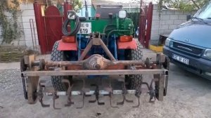 Минитрактор Бешалминец Т-21(видео-6) с самодельной фрезой.