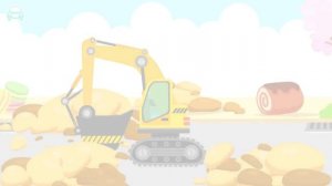 Cars & Trucks #2 - Learn about Crane, Excavator, Steamroller and Agitator Truck | Candybots Games