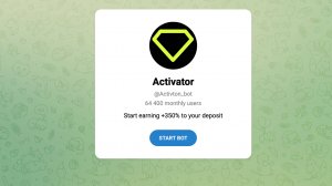 Activator Global (Activton bot) - проверка заработка, краткий разбор телеграм проекта