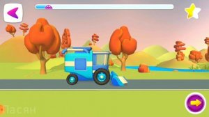 Грузовичок Лева и Синий трактор играют в Комбаин мультики