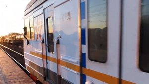 Электропоезд ЭД4М-0482 ЦППК Рэкс станция Нара 24.03.2020