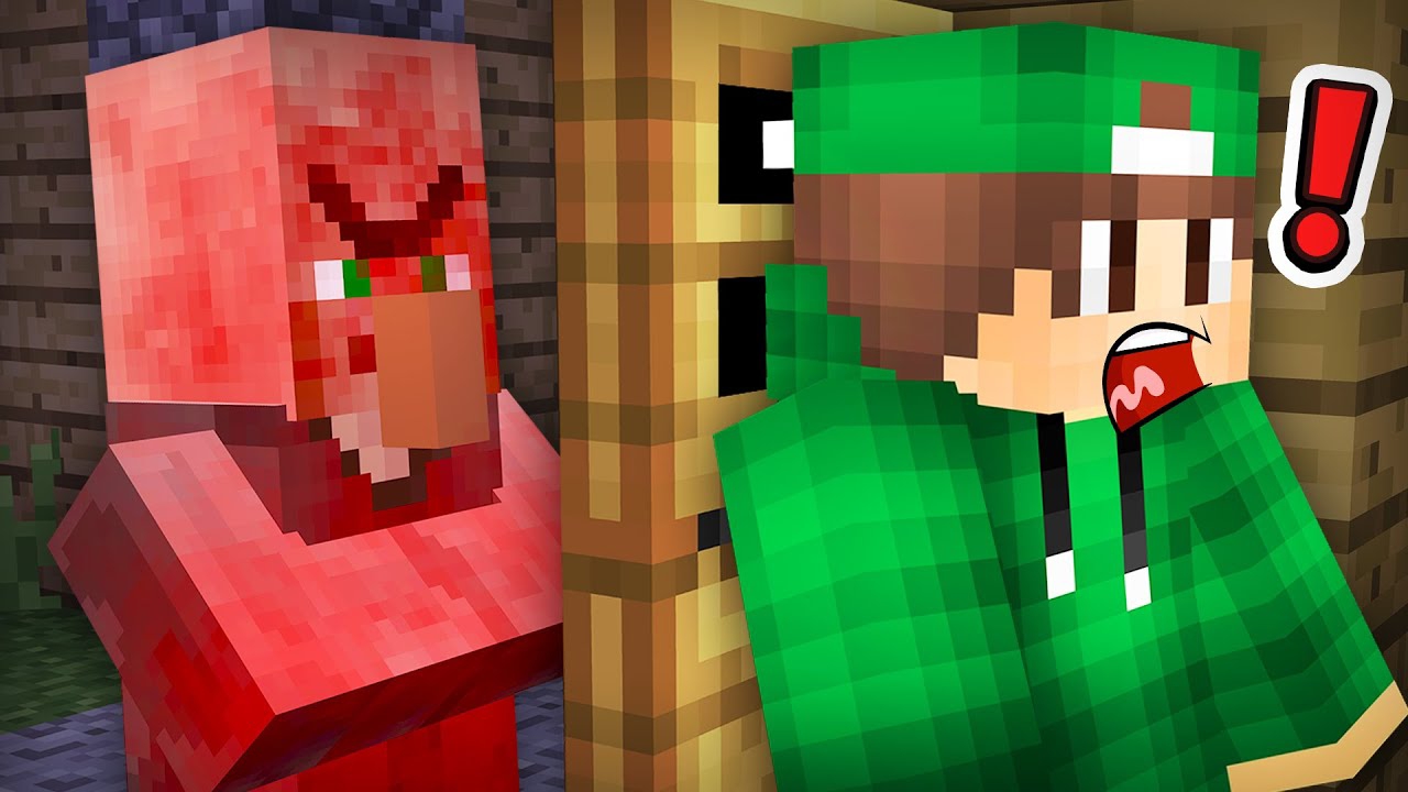 ЖИТЕЛЬ МАНЬЯК ОХОТИТСЯ ЗА МНОЙ В МАЙНКРАФТ | Эдит Minecraft