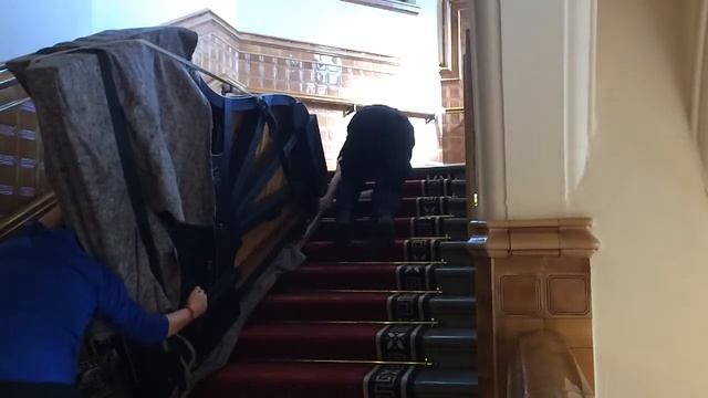 Moving a Steinway Grand up three flights of stairs