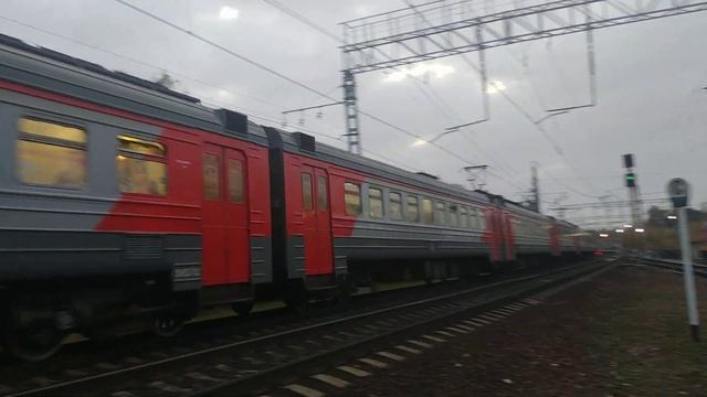 Электропоезд ЭД4М-0303 станция Купавна смотреть онлайн