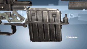 3D Animation: The Gewehr 43 Semi-Automatic Rifle (WWII)