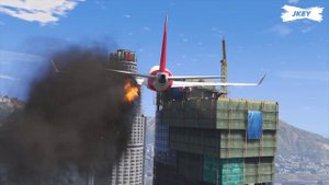 Airplane Emergency Landing With Only ONE Wing (Plane Crash GTA 5)